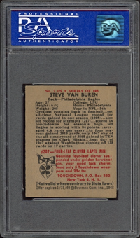 1948 Bowman #7 Steve Van Buren ROOKIE PSA NM 7