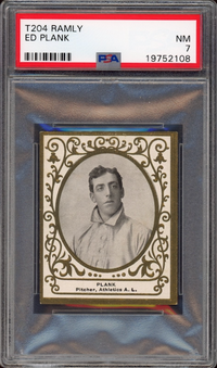 T204 Ramly Ed Plank PSA NM 7