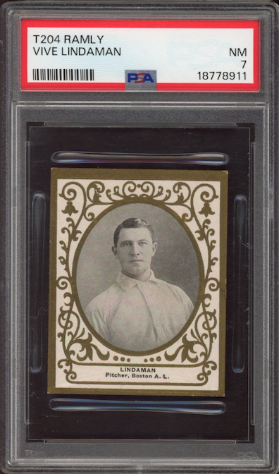 1909 T204 Ramly Vive Lindaman PSA NM 7