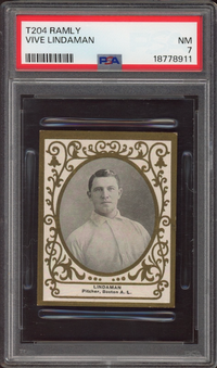 1909 T204 Ramly Vive Lindaman PSA NM 7
