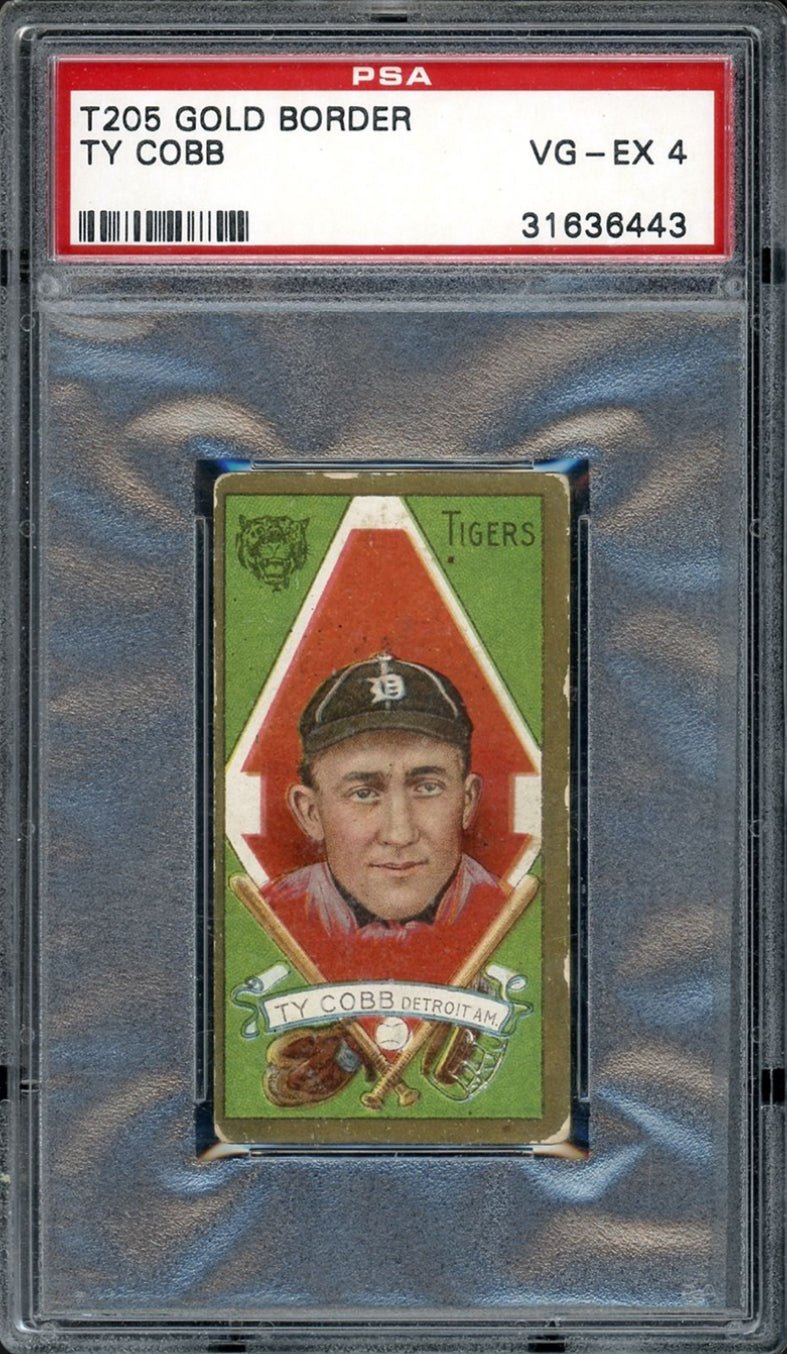 1911 T205 Gold Boarder Ty Cobb PSA VG-EX 4