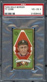 1911 T205 Gold Boarder Ty Cobb PSA VG-EX 4