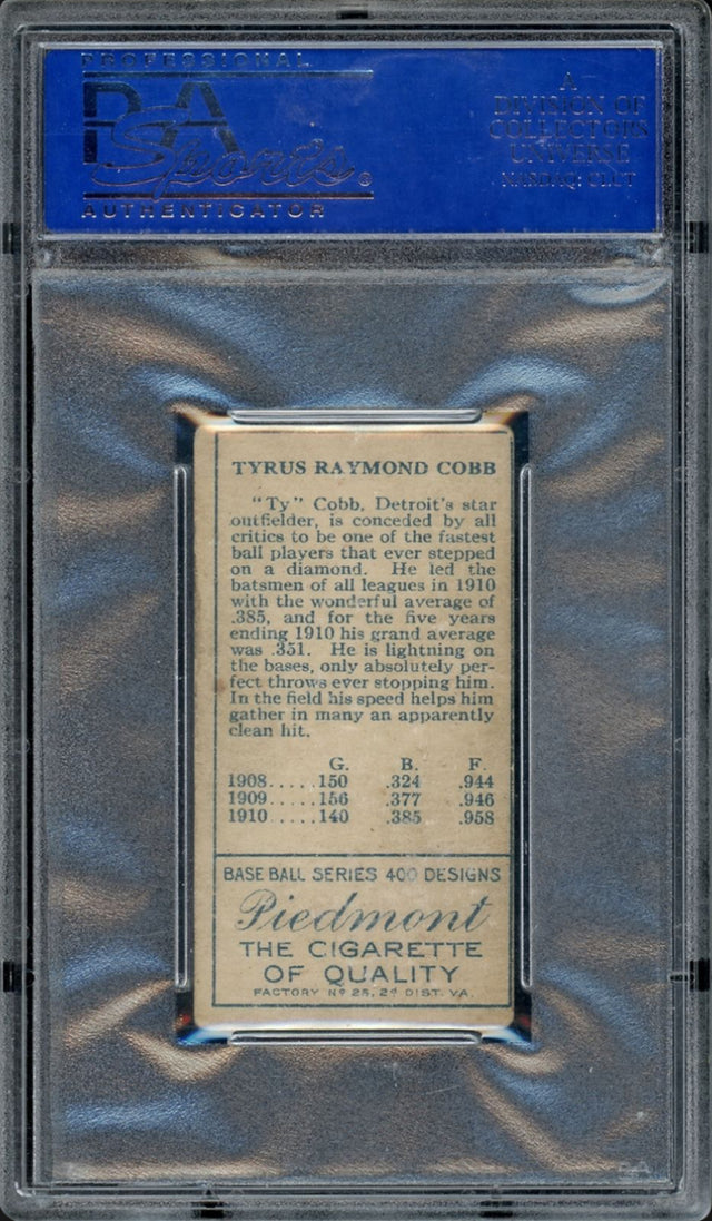1911 T205 Gold Boarder Ty Cobb PSA VG-EX 4