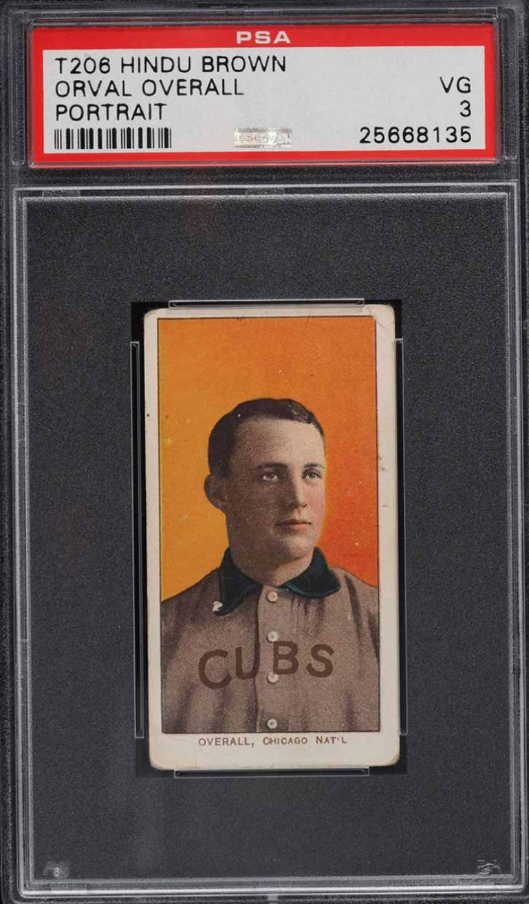 1909-11 T206 Hindu Brown Orval Overall PSA VG 3