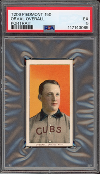1909-11 T206 Piedmont 150 Orval Overall Portrait PSA EX 5