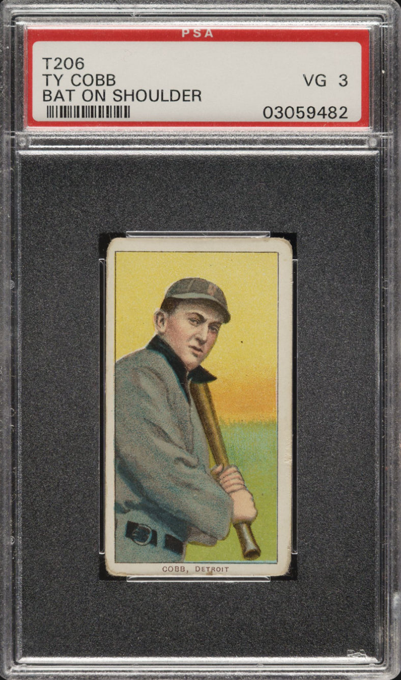 1909-11 T206 Piedmont 150 Ty Cobb Bat On Shoulder PSA 3