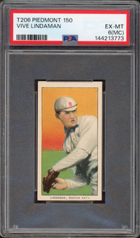 1909-11 T206 Piedmont 150 Vive Lindaman PSA EX-MT 6 MC