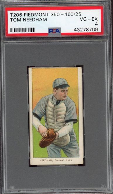 1909-11 T206 Piedmont 350 - 460/25 Rube Oldring - Batting PSA VG-EX 4