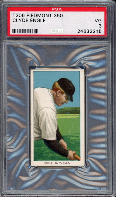 1909-11 T206 Piedmont 350 Clyde Engle PSA VG 3