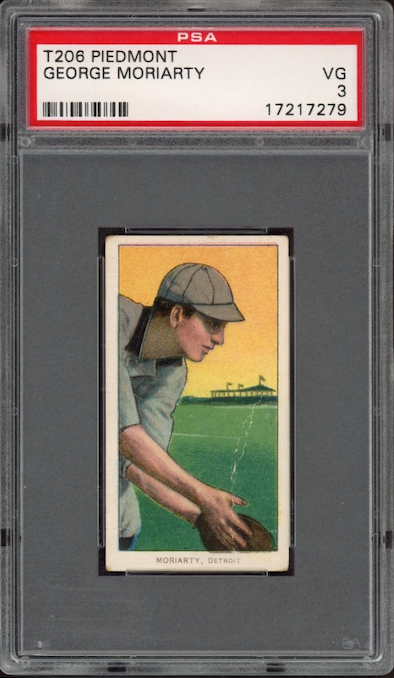 1909-11 T206 Piedmont 350 George Moriarty PSA VG 3