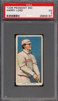 1909-11 T206 Piedmont 350 Harry Lord PSA VG 3