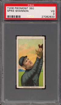 1909-11 T206 Piedmont 350 Spike Shannon PSA VG 3