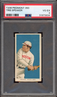 1909-11 T206 Piedmont 350 Tris Speaker PSA VG-EX 4