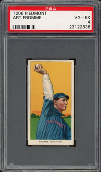 1909-11 T206 Piedmont Art Fromme PSA VG-EX 4