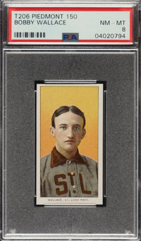 1909-11 T206 Piedmont Bobby Wallace PSA NM-MT 8
