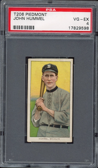1909-11 T206 Piedmont John Hummel PSA VG-EX 4