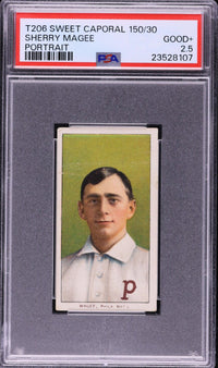 1909-11 T206 Sweet Caporal 150/30 Sherry Magee Portrait PSA GOOD+ 2.5
