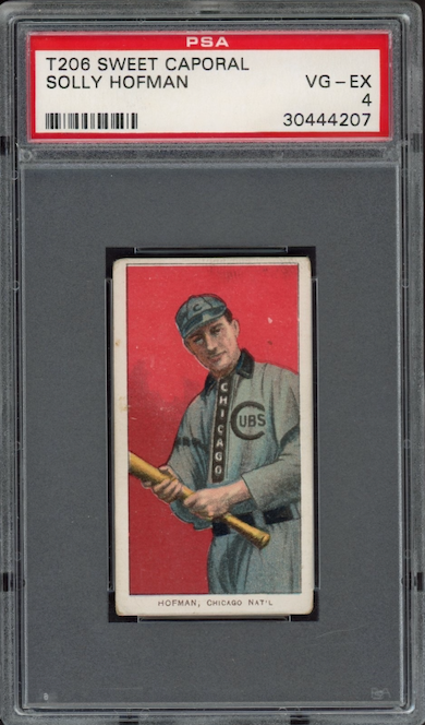 1909-11 T206 Sweet Caporal Solly Hofman PSA VG-EX 4