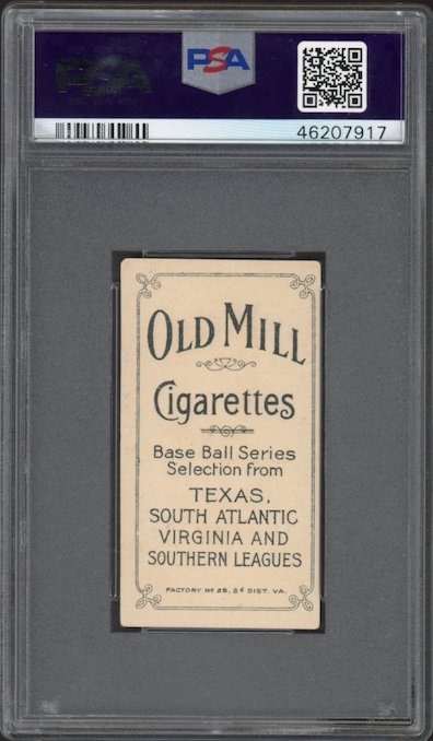 1909-11 T206 Old Mill (SL) George Manion PSA EX 5