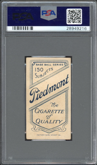 1909-11 T206 Piedmont 150 Howie Camnitz - Arms Folded PSA VG-EX 4