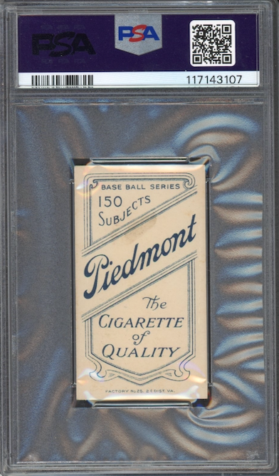 1909-11 T206 Piedmont 150 Jimmy Sheckard No Glove Showing PSA EX 5