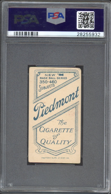 1909-11 T206 Piedmont 350 - 460/25 Jeff Sweeney - New York PSA VG-EX 4