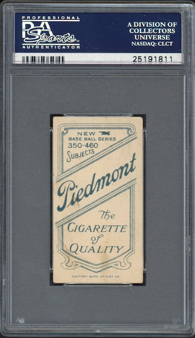 1909-11 T206 Piedmont 350 - 460/25 Russ Ford PSA VG-EX 4