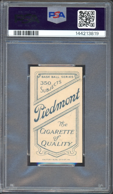 1909-11 T206 Piedmont 350 Bob Groom PSA EX 5