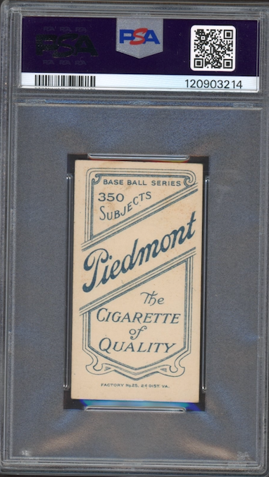 1909-11 T206 Piedmont 350 Bob Ungloub PSA VG 3