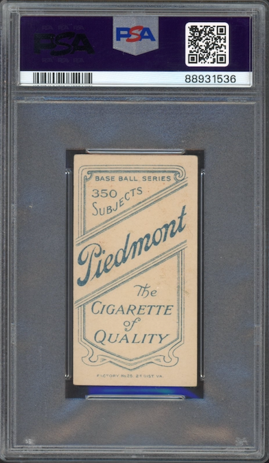 1909-11 T206 Piedmont 350 Dan Moeller PSA VG-EX 4