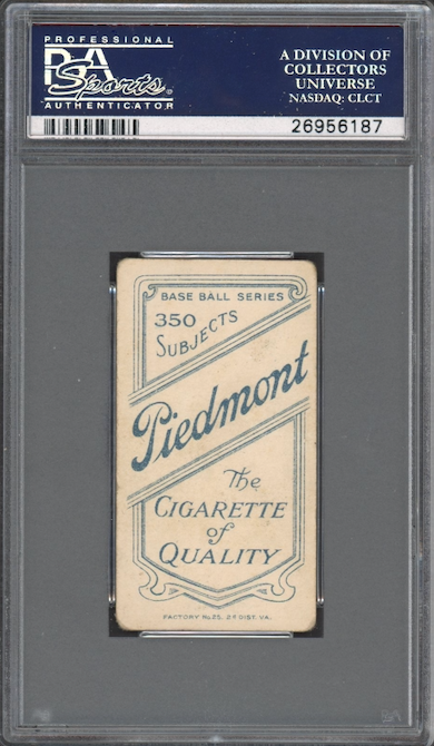 1909-11 T206 Piedmont 350 Harry Lord PSA VG 3
