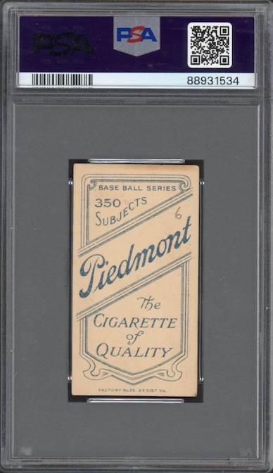 1909-11 T206 Piedmont 350 John Ganzel PSA VG-EX 4 (MK)