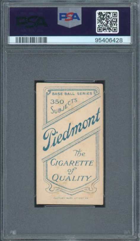 1909-11 T206 Piedmont 350 Kid Elberfeld Wash., Fielding PSA 4