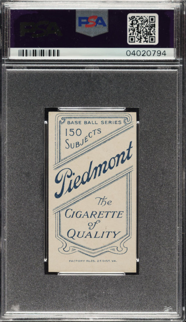 1909-11 T206 Piedmont Bobby Wallace PSA NM-MT 8
