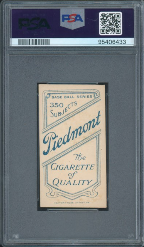 1909-11 T206 Piedmont 350 Simon Nichols Nicholls, Batting PSA 4