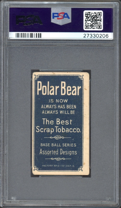 1909-11 T206 Polar Bear Ty Cobb Portrait - Red PSA VG 3