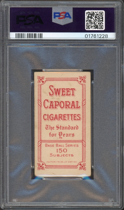 1909-11 T206 Sweet Caporal 150/30 Mordecai Brown Portrait PSA VG-EX 4