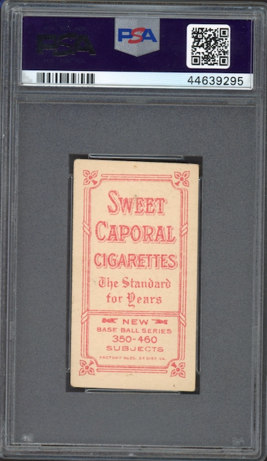 1909-11 T206 Sweet Caporal 350 - 460/25 Charley O'Leary - Hands on Knees PSA VG-EX 4