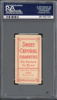 1909-11 T206 Sweet Caporal 350/25 Lou Fiene Throwing PSA VG 3