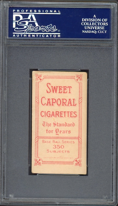 1909-11 T206 Sweet Caporal 350/30 Danny Hoffman - St. Louis PSA VG-EX 4