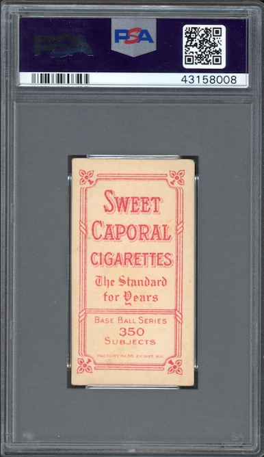 1909-11 T206 Sweet Caporal 350/30 Sherry Magee - With Bat PSA VG-EX 4