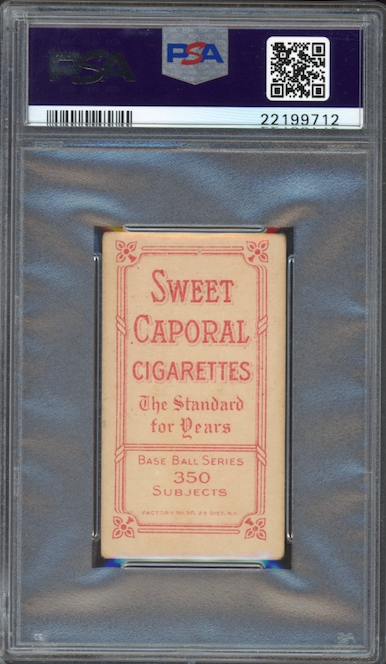 1909-11 T206 Sweet Caporal 350/30 Ty Cobb Portrait - Red PSA VG+ 3.5