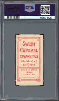 1909-11 T206 Sweet Caporal 350/30 Ty Cobb Portrait - Red PSA NM-MT 8