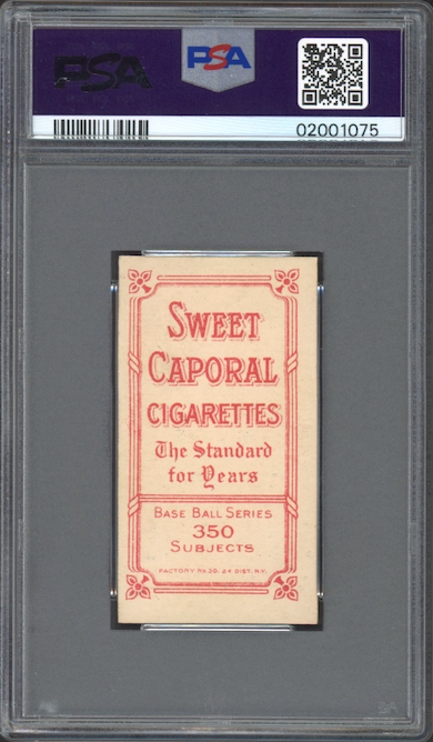 1909-11 T206 Sweet Caporal 350/30 Ty Cobb Portrait - Red PSA NM-MT 8