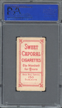 1909-11 T206 Sweet Caporal Red Kleinow - N.Y., With Bat PSA VG-EX 4