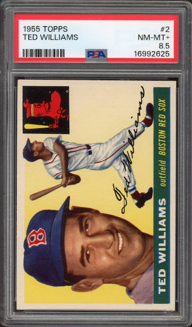 1955 Topps #2 Ted Williams PSA NM-MT+ 8.5