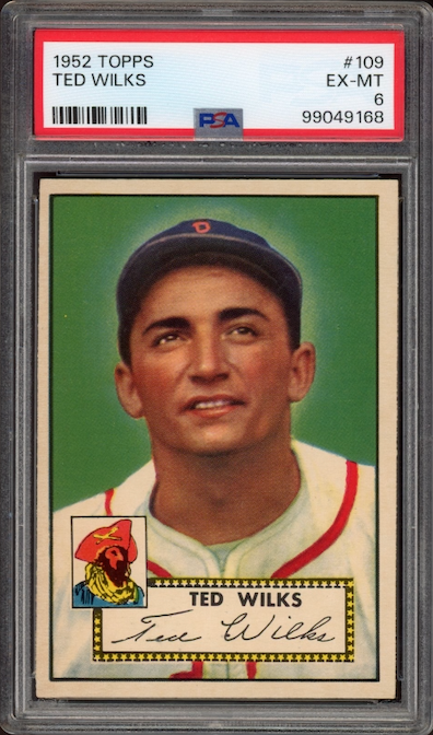 1952 Topps #109 Ted Wilks PSA EX-MT 6