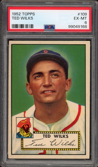 1952 Topps #109 Ted Wilks PSA EX-MT 6