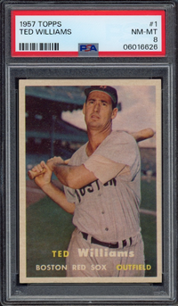 1957 Topps #1 Ted Williams PSA NM-MT 8