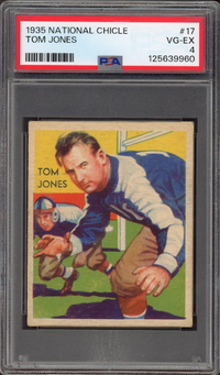 1935 National Chicle #17 Tom Jones PSA VG-EX 4